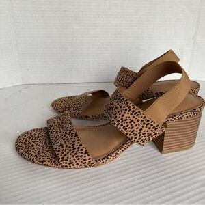 Lane Bryant Tan Leopard Print Heels